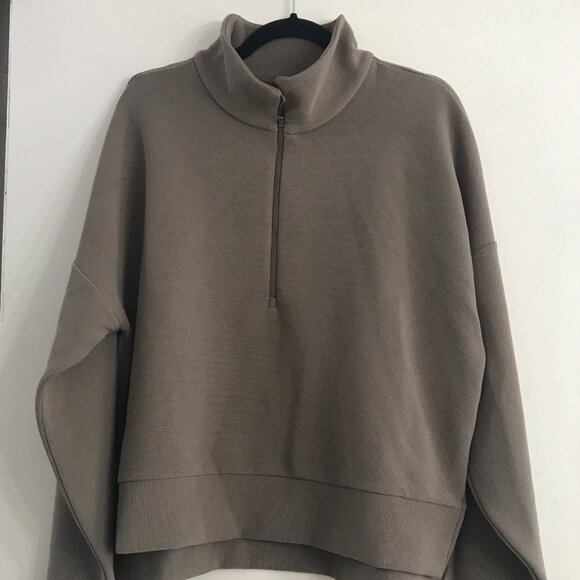 Calia Women's Fall Textured 1/4 Zip in Gauntlet Gray size XXL NWT - Picture 3 of 8